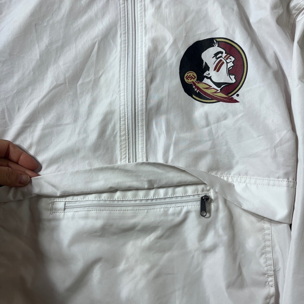Champion Florida State Seminoles Pullover Windbreaker Jacket XS - Picture 7 of 10